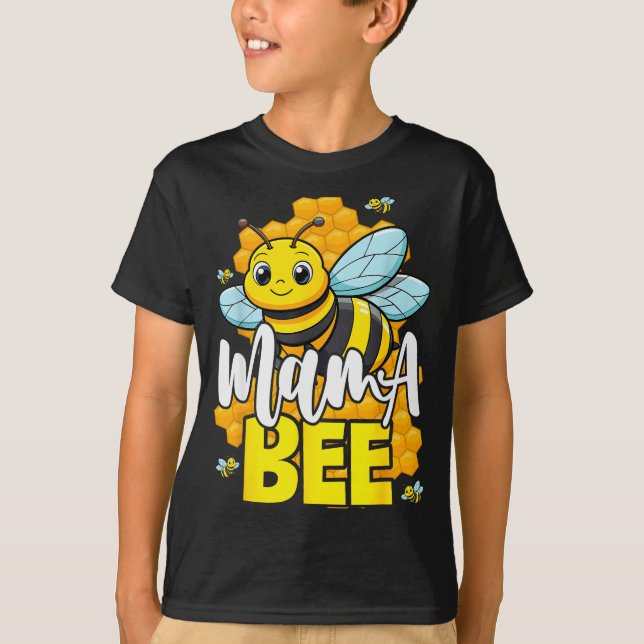 Camiseta Mama Bee Family Bee First Bee Day Outfits  (Anverso)