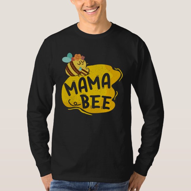 Camiseta Mama Bee Family Matching Beekeeper Mom Mommy Mothe (Anverso)