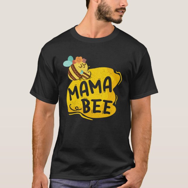Camiseta Mama Bee Family Matching Beekeeper Mom Mommy Mothe (Anverso)