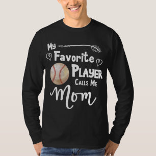 Camiseta Mamá Béisbol Juego De Softbol Fan Deportes Favorit