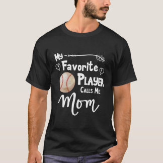 Camiseta Mamá Béisbol Juego De Softbol Fan Deportes Favorit
