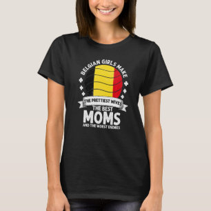 Camiseta Mamá belga Día de la Madre belga Mama Belga Ameri