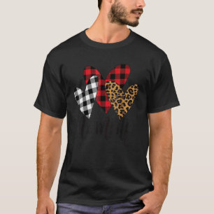 Camiseta Mamá bendita mamá leopardo Bufalo Plaid mamá crist