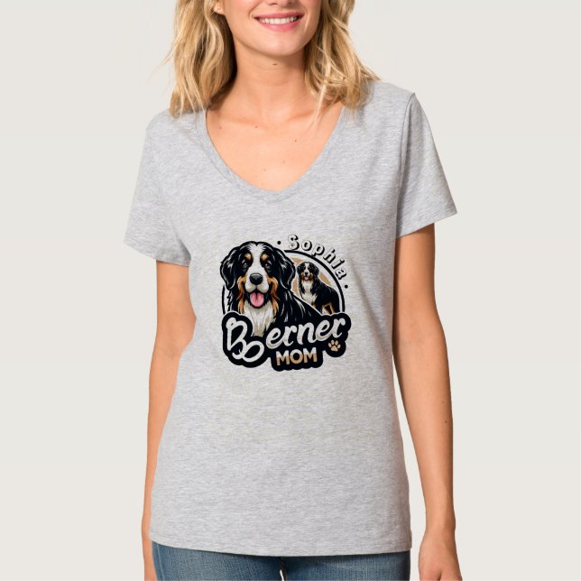 Camiseta Mamá Berner - Regalo de mamá de perro de montaña d (Anverso)