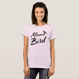 Camiseta Mamá Bird con el pájaro ilustrado