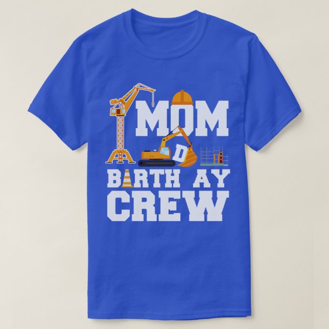 Camiseta Mamá Birthday Crew (Diseño del anverso)