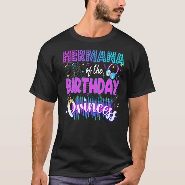 Camiseta Mama Birthday Rockstar Fiesta de música temática K (Anverso)