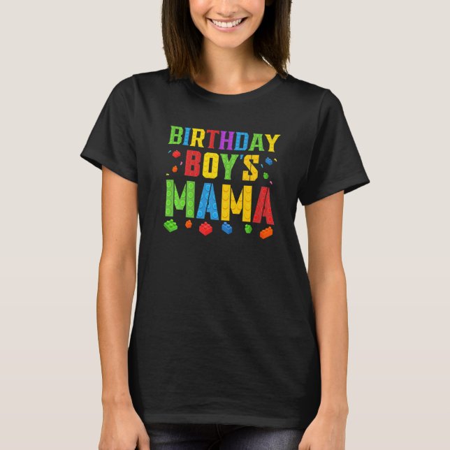 Camiseta Mama Blocks Master Builder Brick Bu (Anverso)