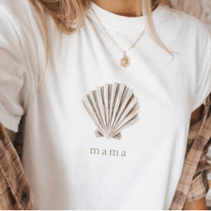 Camiseta Mama Boho Playa Fiesta de Bebé Caracol
