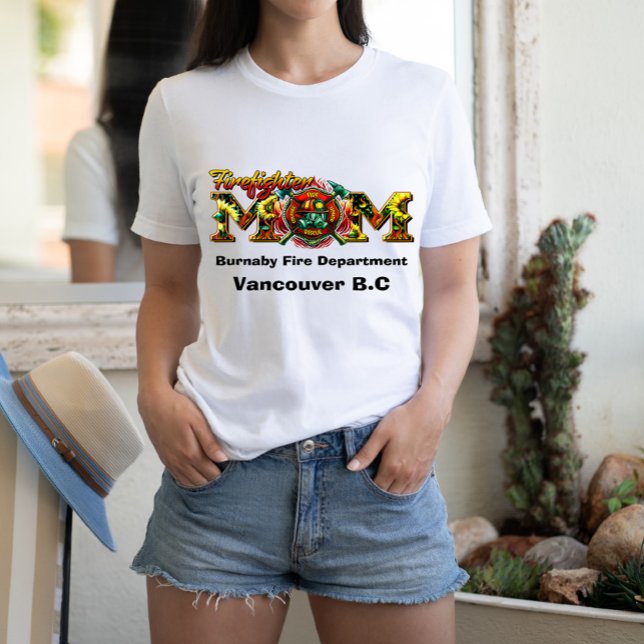 Camiseta Mamá bombera apoya a los héroes (Subido por el creador)