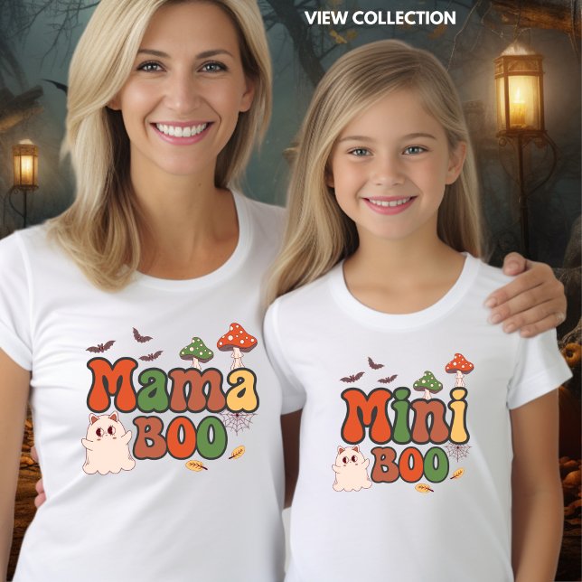 Camiseta Mama Boo Halloween mamá y yo coincidimos (Subido por el creador)