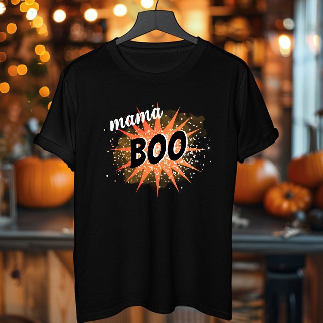 Camiseta Mama Boo | Naranja Halloween (Subido por el creador)
