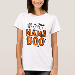 Camiseta Mama Boo Naranja y negro   Mamáes familiares de Ha