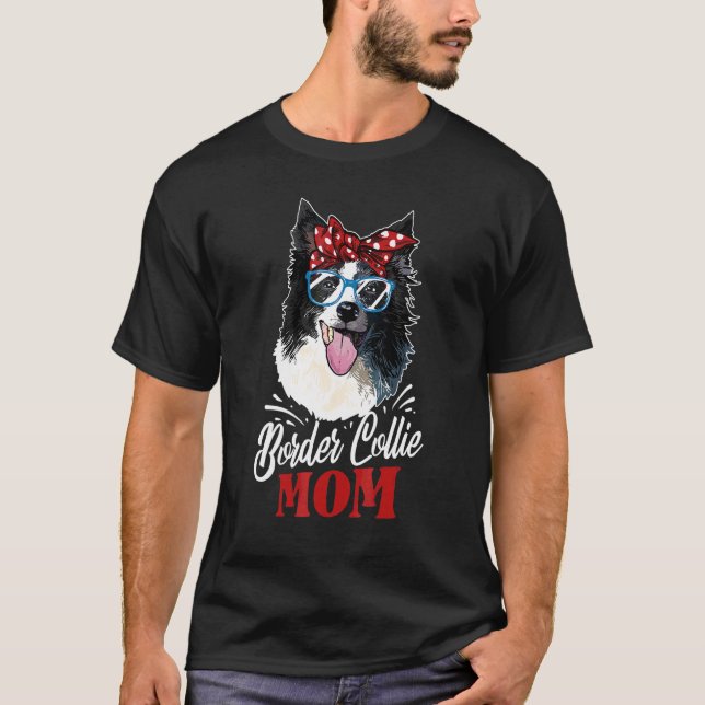 Camiseta Mamá Border Collie Perro Border Collie Lindo (Anverso)