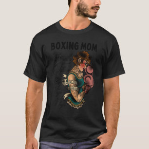 Camiseta Mamá boxeadora con tatuajes ojos bonitos y este mu