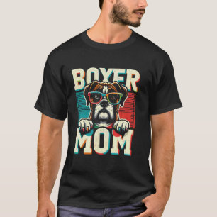 Camiseta Mamá Boxer Divertido Perro Boxer Mascota Para Muje