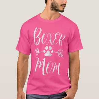 Camiseta Mamá Boxer Dueña de Perro Boxer Divertido Perro Bo
