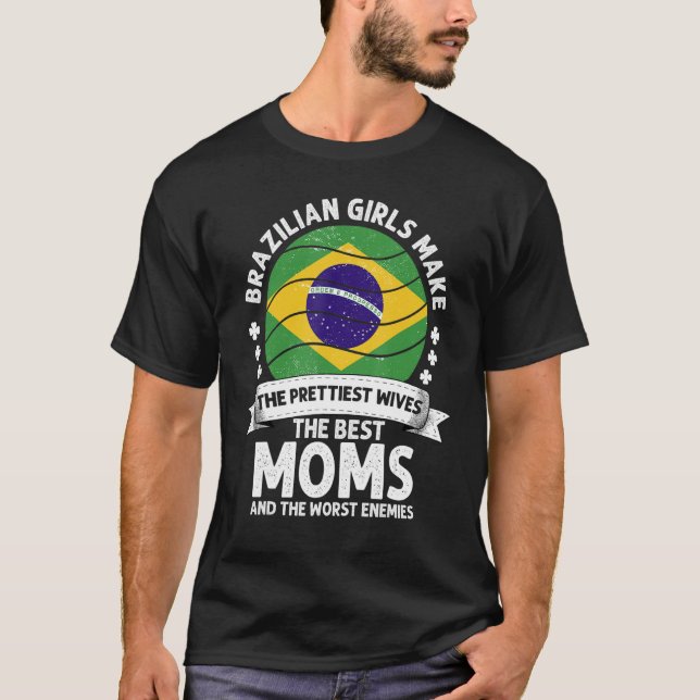 Camiseta Mamá brasileña Día de la Madre brasileño mamá soy  (Anverso)