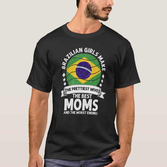 Camiseta Mamá brasileña Día de la Madre brasileño mamá soy  (Anverso)