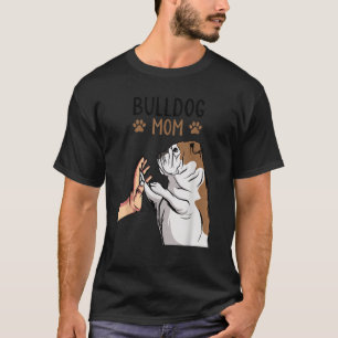 Camiseta Mamá Bulldog inglesa matona a perro mamá graciosa