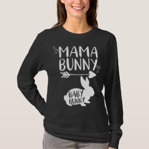 Camiseta Mama Bunny Cute Easter Pregnant Mom Gift