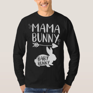 Camiseta Mama Bunny Cute Easter Pregnant Mom Gift
