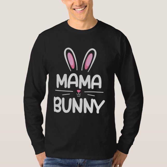 Camiseta Mama Bunny Family Matching Outfits Mother s Day Pa (Anverso)
