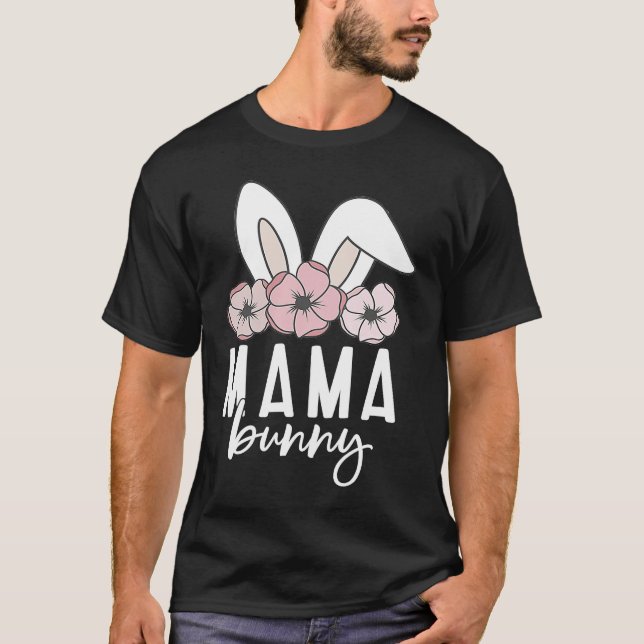 Camiseta Mama Bunny  Mimi Bunny Cute Matching Mom & Daughte (Anverso)