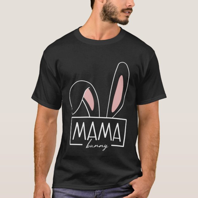 Camiseta Mama Bunny Outfit Egg Hunt Family Costume Rabbit E (Anverso)