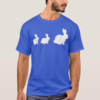 Camiseta Mama Bunny Rabbit With 2 Precious Little Baby Bunn