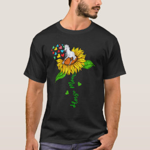 Camiseta Mamá Caballo Animales De Granja Lindos En Girasole