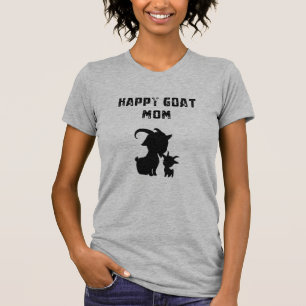 Camiseta Mamá Cabra Feliz Amante de Granjas y Animales Aleg
