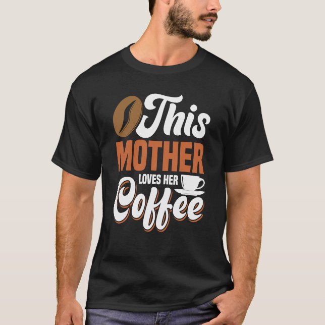 Camiseta mamá café mejor madre madrastra madrastra madre su (Anverso)