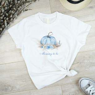 Camiseta Mamá Calabaza Azul embarazada