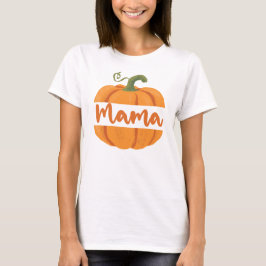 Camiseta Mamá Calabaza chica de cumpleaños coincidiendo