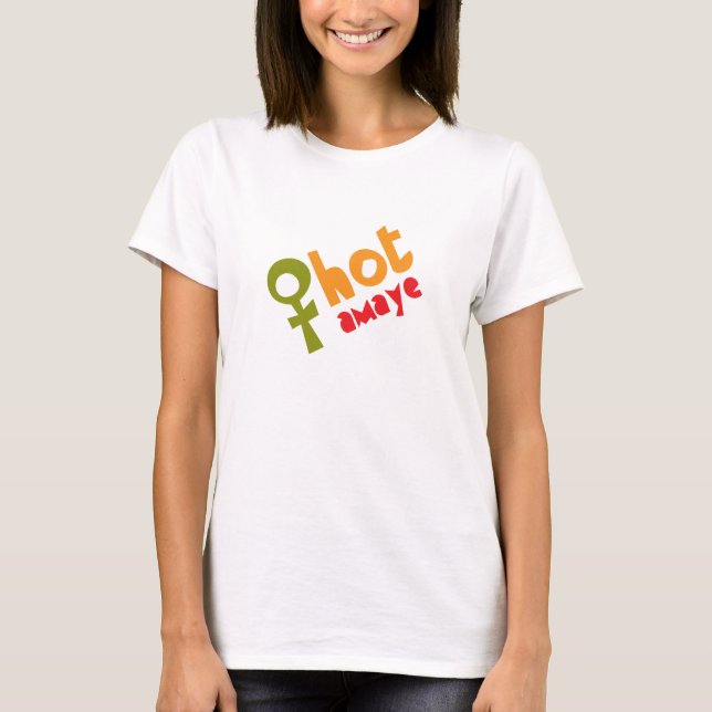 Camiseta Mamá caliente etíope ("Amaye") (Anverso)