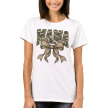 Mama Camo Lazo Combinación Familia Camuflaje Mamá