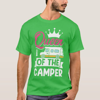 Camiseta Mamá campista divertida regalo de la reina del cam