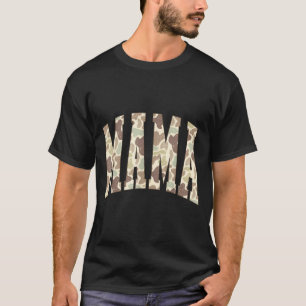 Camiseta Mamá camuflaje mami divertida feliz día de la madr