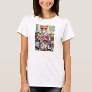 Camiseta Mamá Cat y gatito