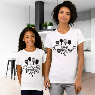 Camiseta Mamá Chef Utensilio de Cocina Diseño Culinario