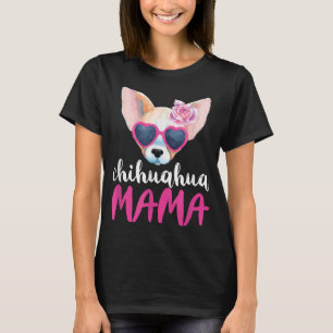 Camiseta Mamá Chihuahua para las mujeres obsequia a mamá Ch