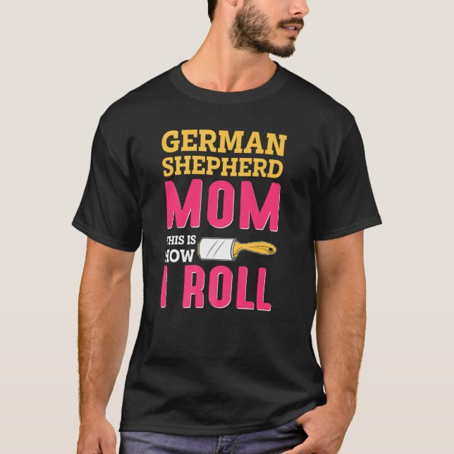 Camiseta Mamá Chiste Pastor de Pastor Alemán K9 (Anverso)