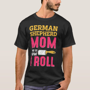 Camiseta Mamá Chiste Pastor de Pastor Alemán K9