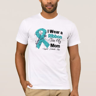 Camiseta Mamá - Cinta de Cáncer de Ovariano
