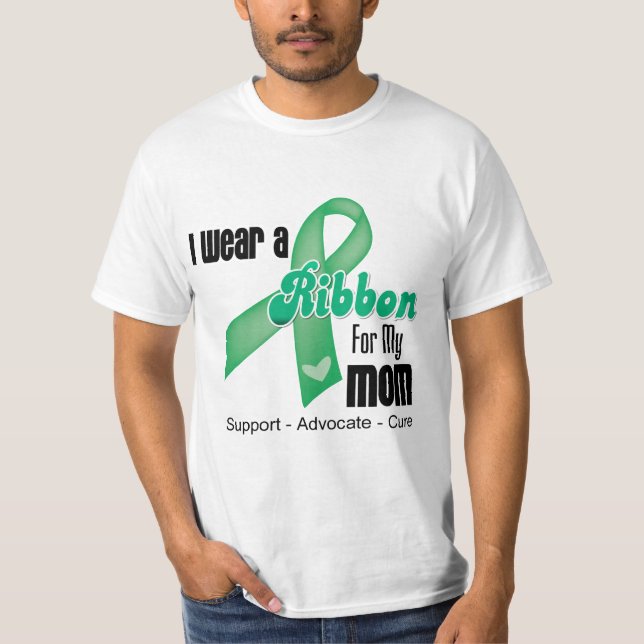 Camiseta Mamá - cinta del cáncer de hígado (Anverso)