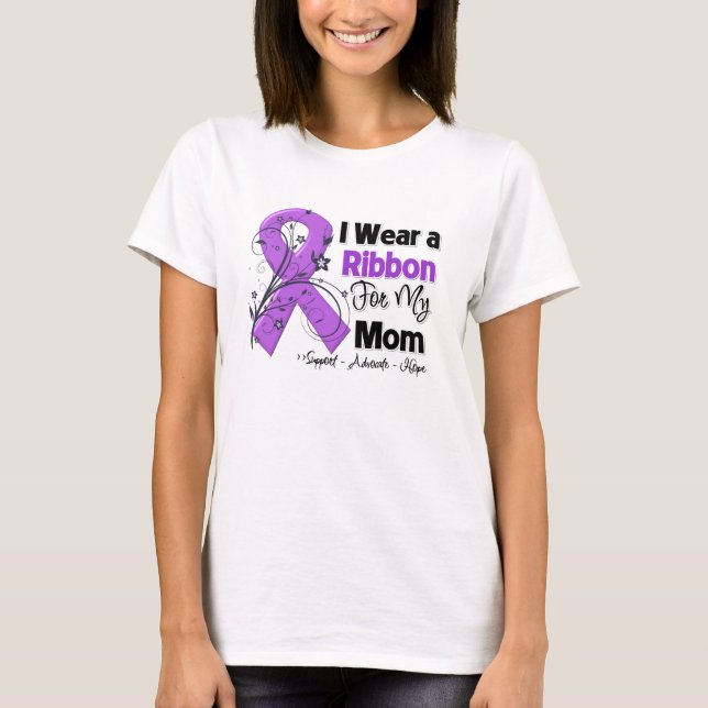 Camiseta Mamá - Cinta pancreática del cáncer (Anverso)