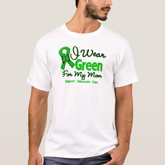 Camiseta Mamá - cinta verde de la conciencia (Anverso)
