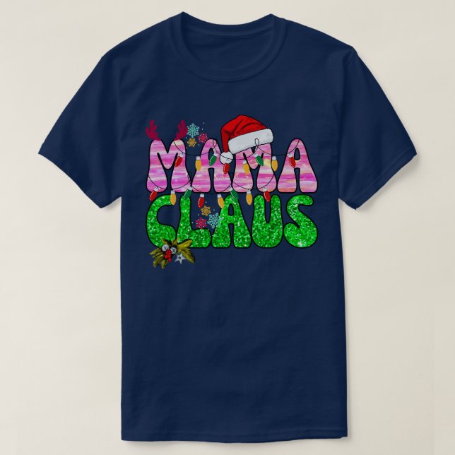Camiseta Mama Claus (Diseño del anverso)