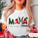 Camiseta Mama Claus Christmas, Christmas, Red buffalo Mom.<br><div class="desc">Mama Claus Christmas,  Christmas , Red buffalo Mom. Cute Christmas T-shirt with "Mama Claus" writing for women in a modern and cozy festive Christmas design,  so you can look fun this season.</div>